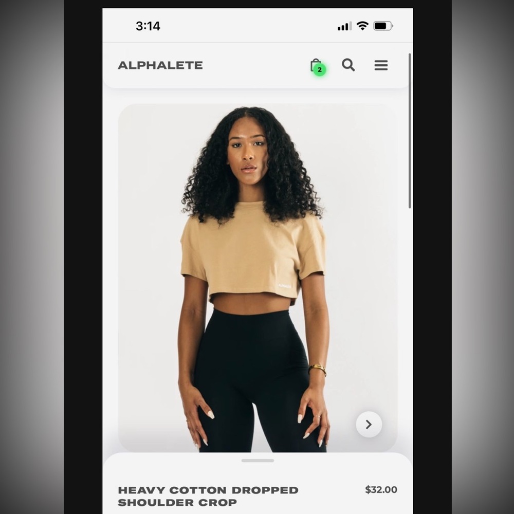 Alphalete crop top